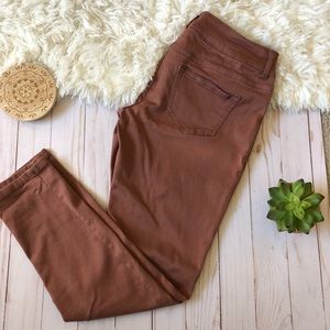 Maurices Dusty Rose Pink Skinny Jeans Ankle Length